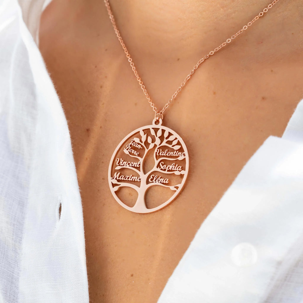 Collier Arbre de Vie Jusqu’à 13 Noms