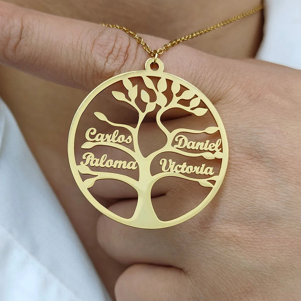 Collier Arbre de Vie Jusqu’à 13 Noms